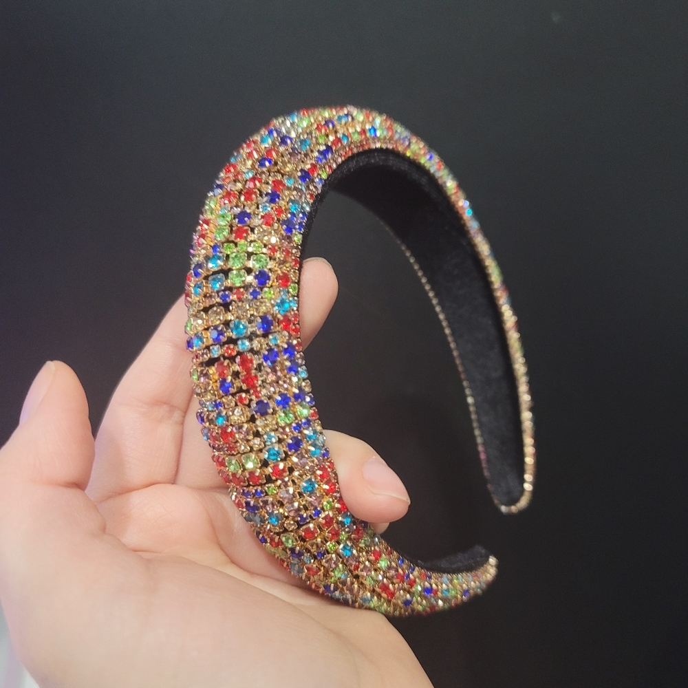 Rainbow Rhinestone headband